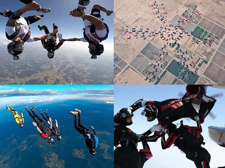 Skok s padalom na različne načine