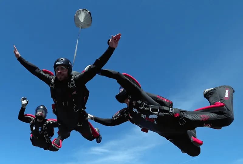 Skok s padalom - prosti pad