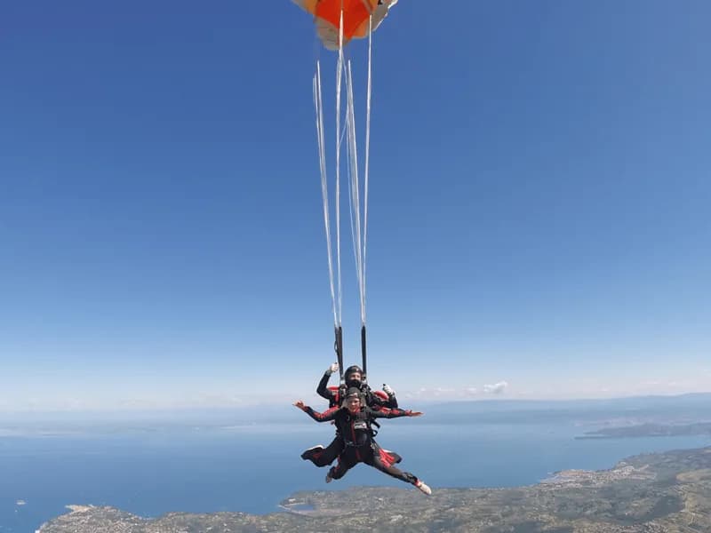 Faza odpiranja padala pri skoku s padalom z letala