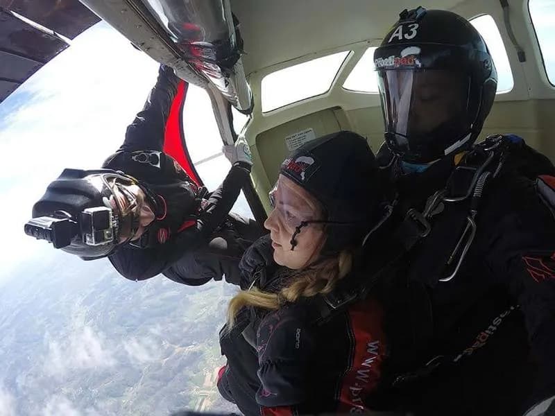 Najvišji nivo adrenalina je tik pred odskokom tandemskega para