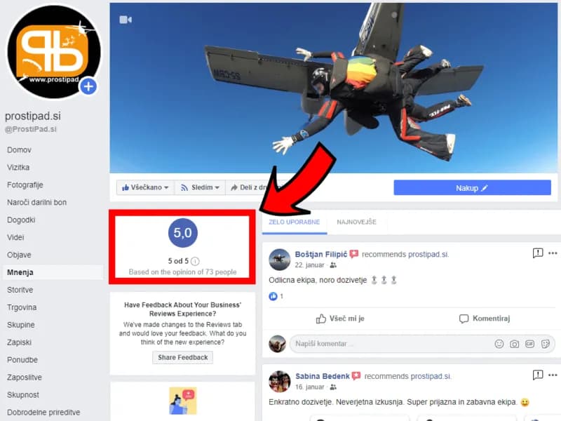 Zakaj za skok s padalom izbrati Prostipad.si