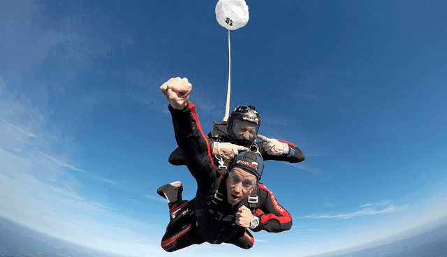 veselje ob skoku s padalom